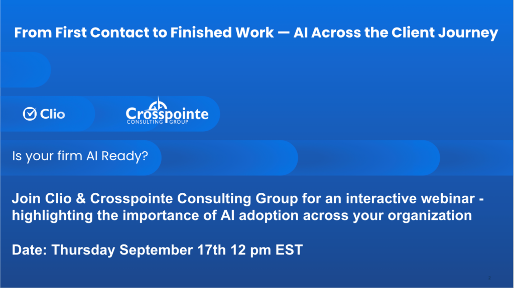 Crosspointe x Clio Webinar